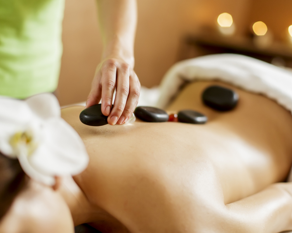 Hot stone massage therapy